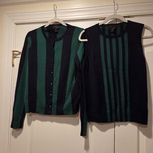 EUC J Crew Cashmere Sweater Set M/L